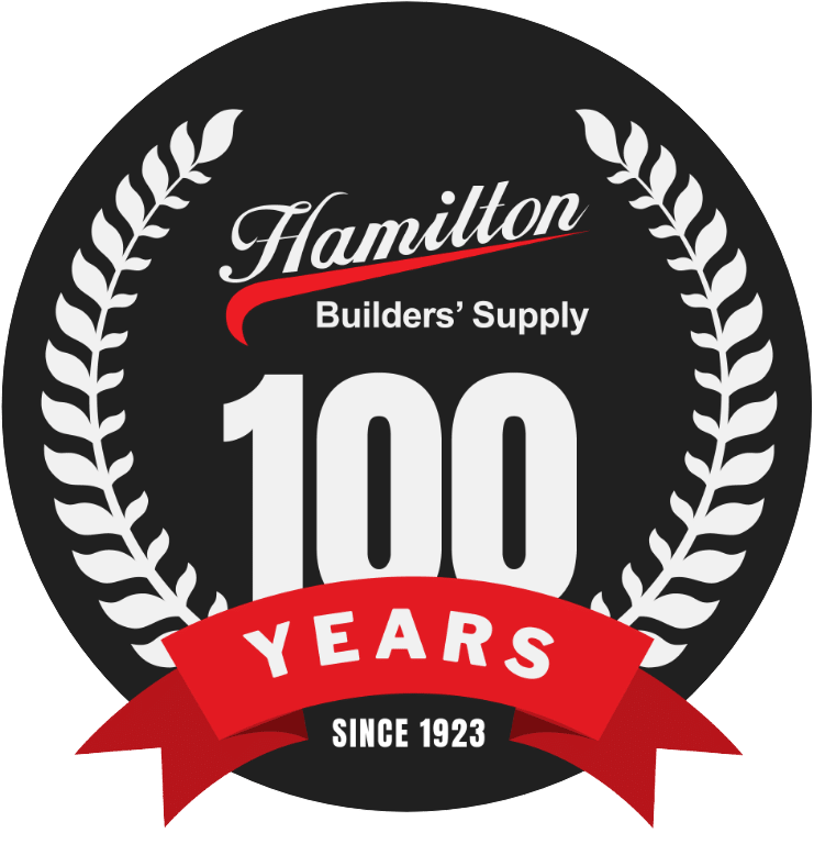Hamilton Builders Supply 100 Years Badge