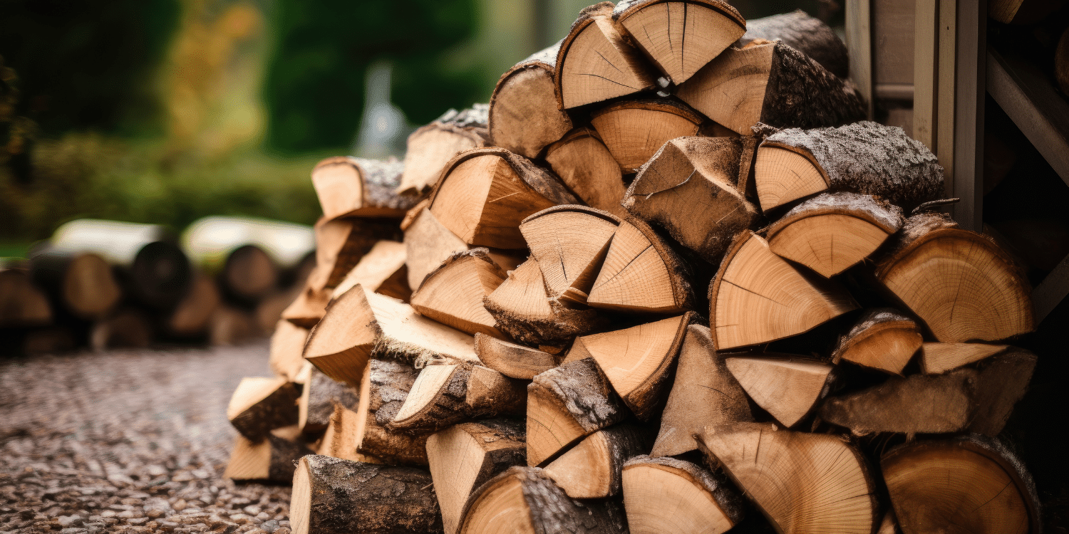 Stack Of Chopped Firewood - Firewood Guide: Selecting the Right Types for Indoor and Outdoor Burning